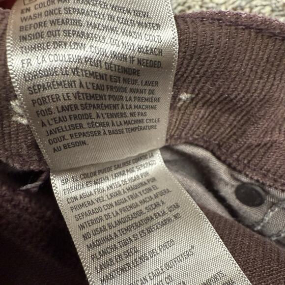 Junior Women’s Brown Corduroy American Eagle Pants 90's Straight Size Reg 0 - Picture 11 of 11